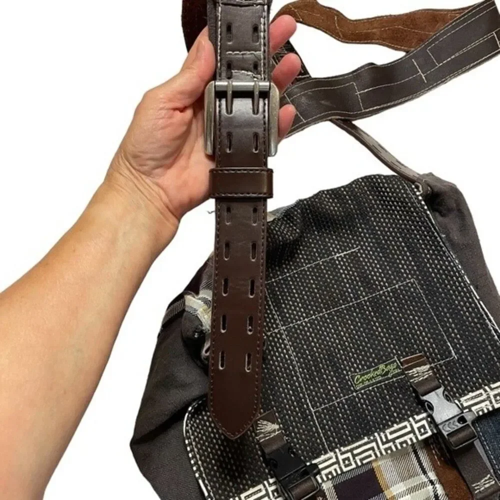 Crooked Bag unique boho hippie hobo handcrafted eco-friendly messenger bag